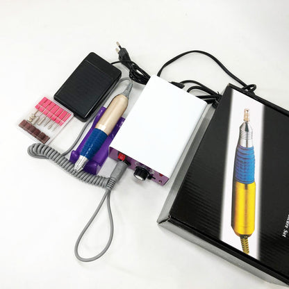 Фрезер для маникюра с педалью для ноги DM4, мощный маникюрный фрезер, фрезер с насадками для маникюра