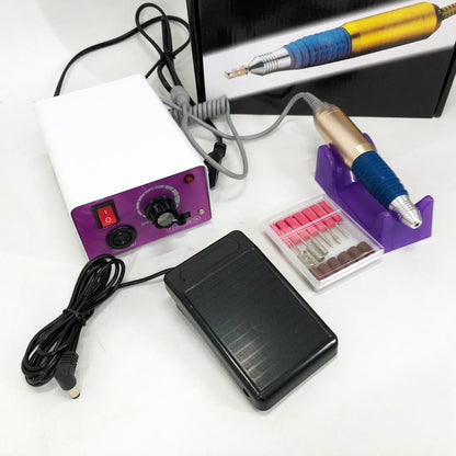 Фрезер для маникюра с педалью для ноги DM4, мощный маникюрный фрезер, фрезер с насадками для маникюра