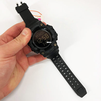 Годинник наручний чоловічий SKMEI 1968BKBK BLACK-BLACK, водостійкий тактичний годинник. Колір: чорний