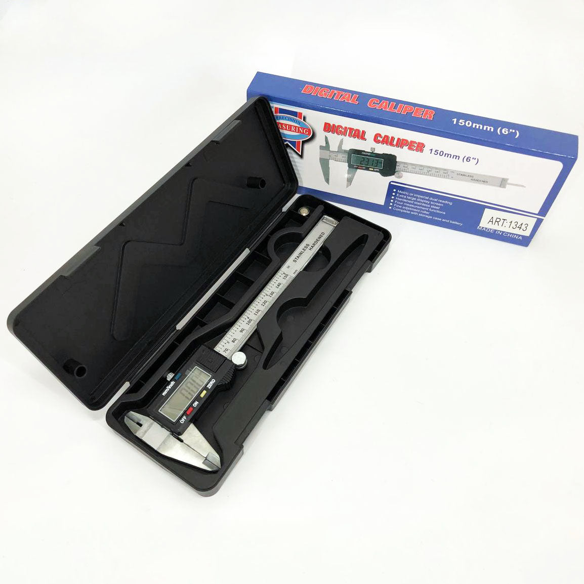 Электронный цифровой Штангенциркуль Digital Caliper 0-150 мм с LCD дисплеем в кейсе микрометр электронный