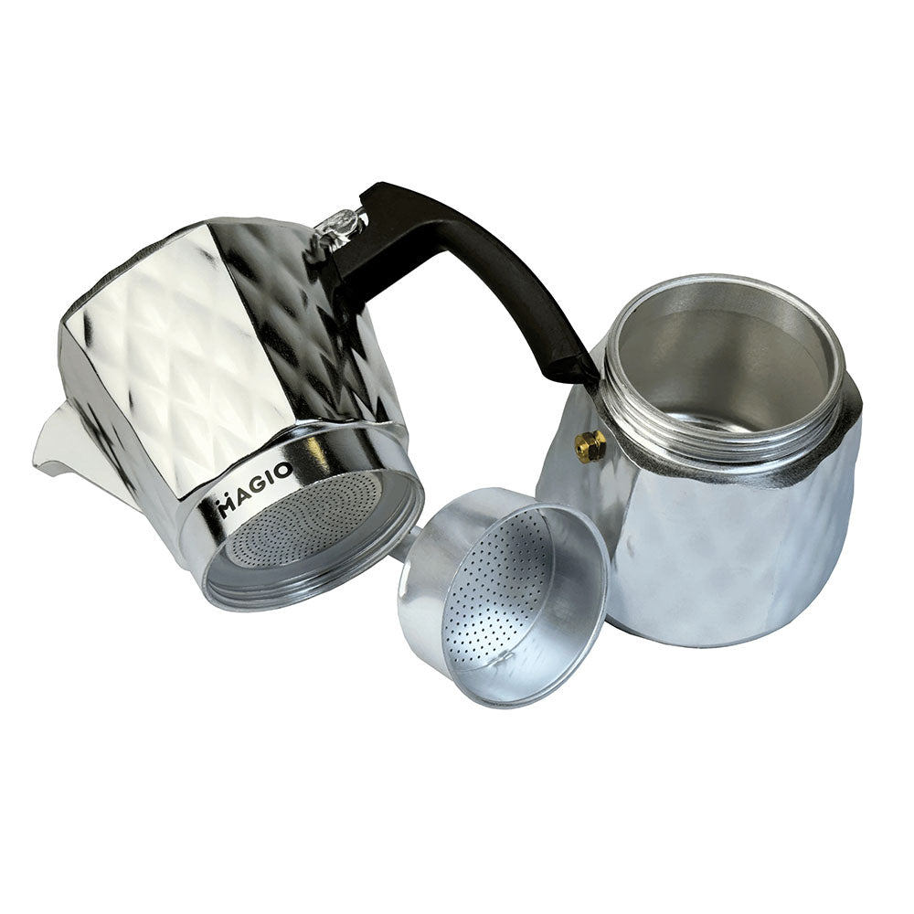 Гейзерная кофеварка Magio MG-1004 300 мл, гейзерная турка для кофе, гейзерная кофеварка из нержавейки