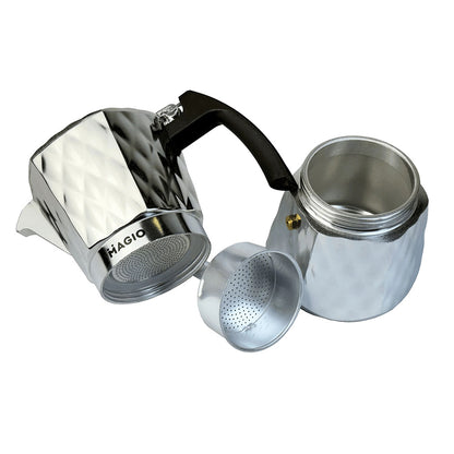 Гейзерная кофеварка Magio MG-1004 300 мл, гейзерная турка для кофе, гейзерная кофеварка из нержавейки