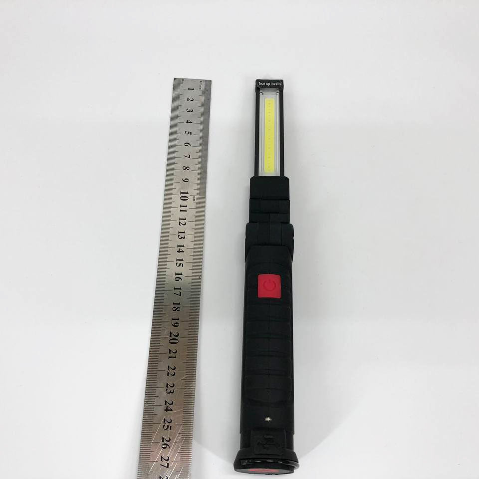 Светодиодный фонарь кемпинг W52 SMD + COB, красный + белый, магнит, крючок, кемпинговый складной фонарь