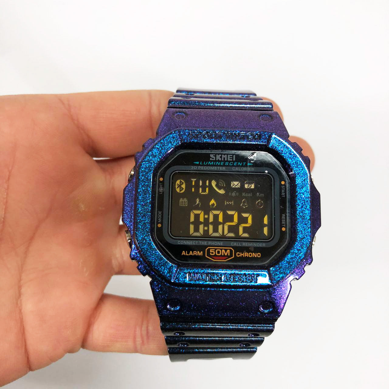 Смарт-годинник наручний чоловічий SKMEI 1629GTPL, Годинник наручний електронний тактичний, Протиударний годинник