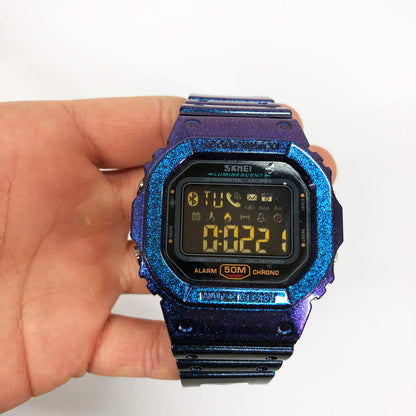 Смарт-годинник наручний чоловічий SKMEI 1629GTPL, Годинник наручний електронний тактичний, Протиударний годинник