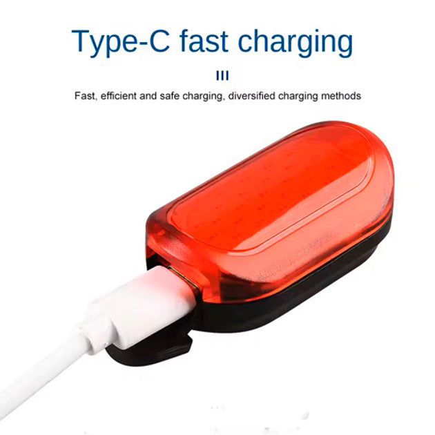 Велосипедный фонарь задний габаритный MY-2106, 38LED, красный, Перезаряжаемый велосипедный фонарь