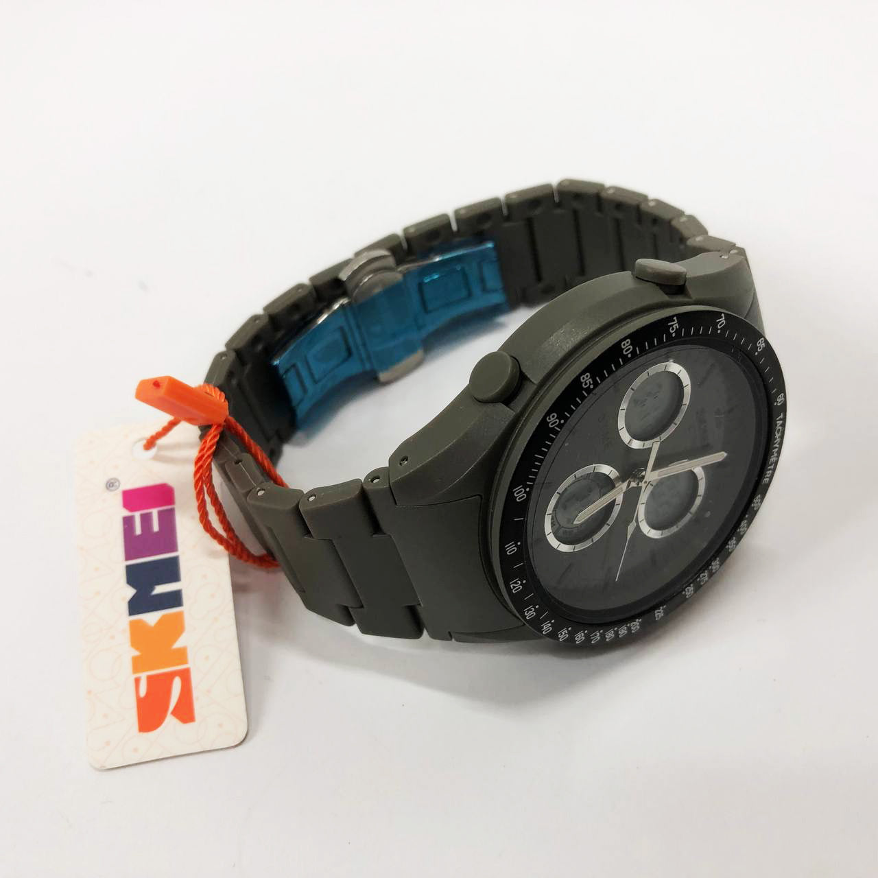 Часы наручные мужские SKMEI 2109GY, армейские часы противоударные, оригинальные мужские часы