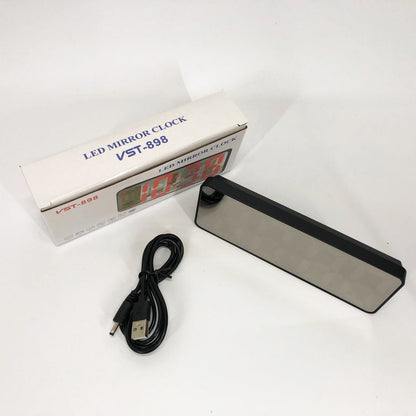 Электронные настольные LED часы от USB VST-898-1 с будильником и термометром, Настольные LED Лед часы
