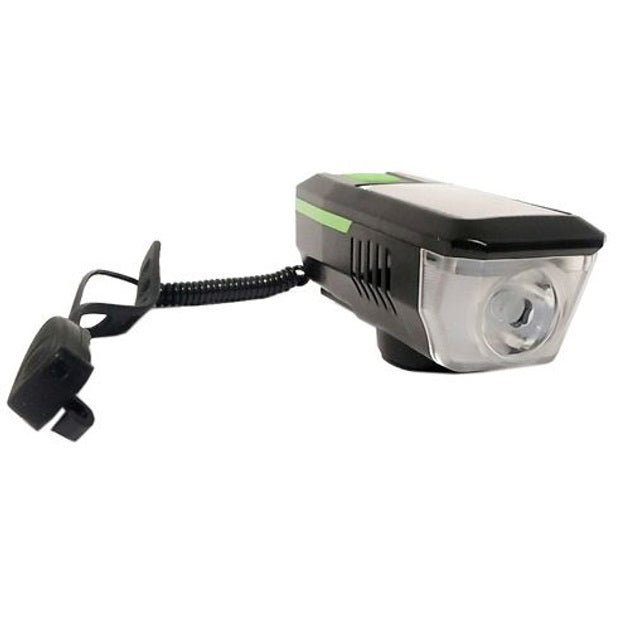 Велофара с сигналом Waterproof LY-17-XPE с выносной кнопкой, Долговечный велосипедный фонарь