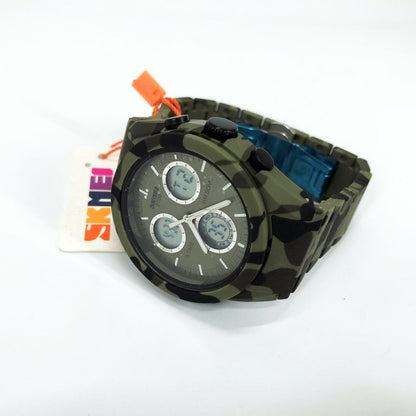 Часы наручные мужские SKMEI 2109CMGN, оригинальные мужские часы, военные мужские наручные часы зеленые