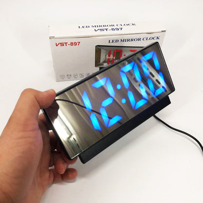Часы электронные с зеркальным дисплеем VST-888-5, Часы электронные настольные светящиеся vst