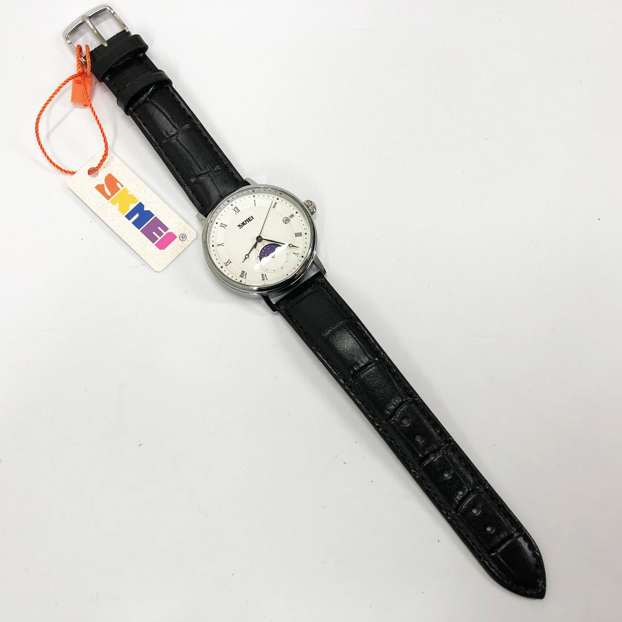 Часы наручные мужские SKMEI 9308SIBK, мужские часы стильные часы на руку, модные мужские часы круглые