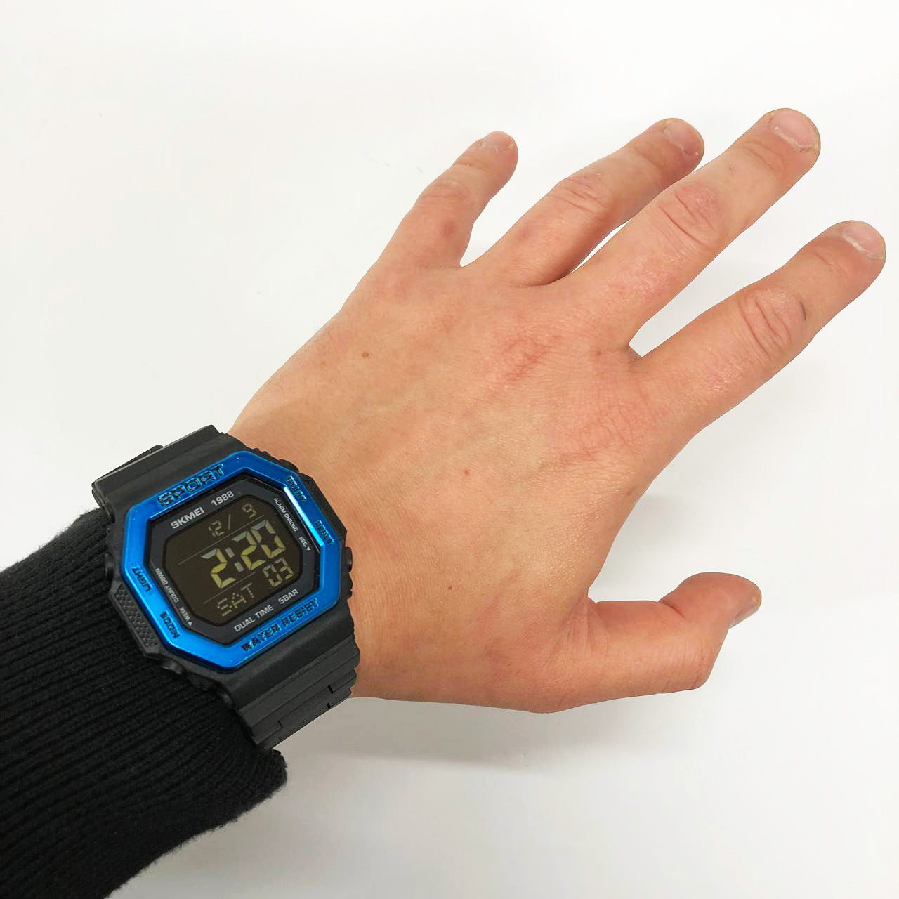 Часы наручные мужские SKMEI 1988BU, оригинальные мужские часы, фирменные спортивные часы