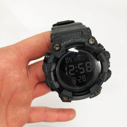 Годинник наручний чоловічий SKMEI 1968BKBK BLACK-BLACK, водостійкий тактичний годинник. Колір: чорний