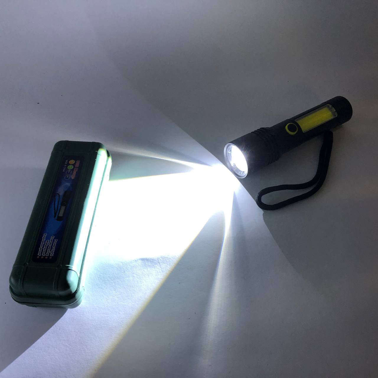 Фонарик BN-537-TG+COB (White+red), Тактичный фонарь ручной, Топ-фонарик, Фонарик полис