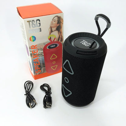 Bluetooth колонка портативная TG656 FM-радио, аккумуляторная колонка для музыки. Цвет: черный