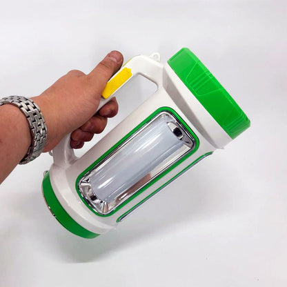 Фонарь переносной кемпинг 6088-LED+COB с функцией PowerBank, кемпинговый светильник. Цвет: зеленый