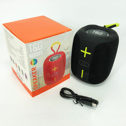 Портативная Bluetooth колонка TG658 8W с RGB подсветкой, Беспроводная колонка мощная. Цвет: черный