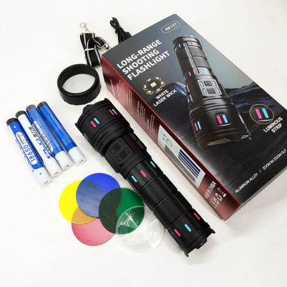 Фонарь AK177-WHITE LASER LED PM60-TG, Топ-фонарик фонарик светодиодный аккумуляторний портативный