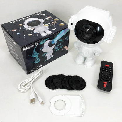 Звездный 3D проектор Astronaut, Лазерный проектор звездного неба космос Проектор звездного неба в комнату