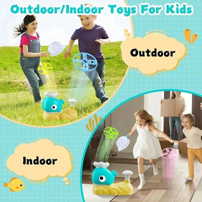 Интерактивная детская игрушка летающая тарелка фрисби Small Whale