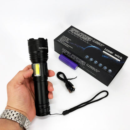 Фонарик PLD-P815 White Laser LED PM10-TG+COB, Фонарик тактический аккумуляторный ручной