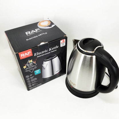 Электрочайник RAF R.7816 дисковый металлический 2 л 2200 Вт, Мощный кухонный чайник