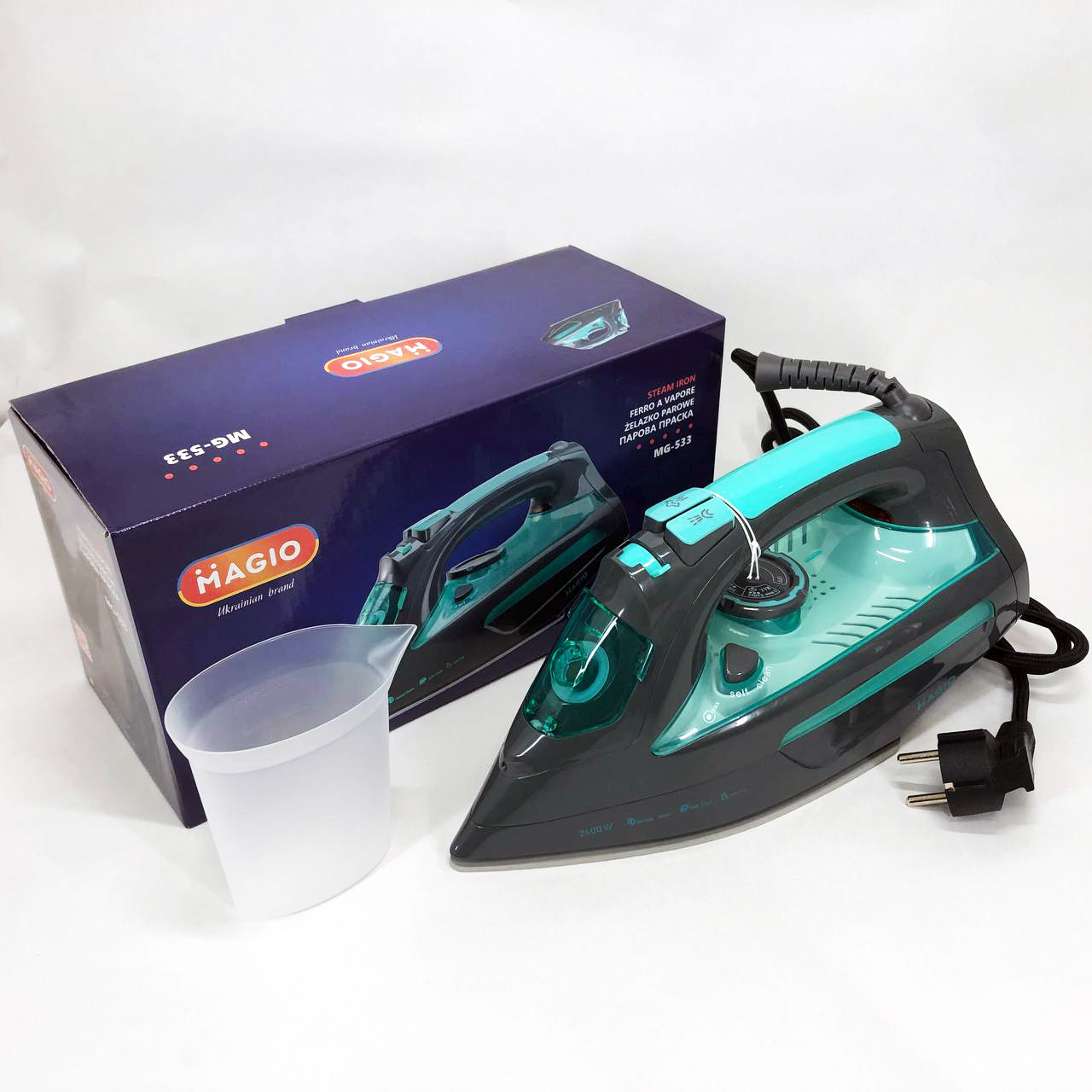 Утюг Magio MG-533, Эффективный паровой утюг для одежды, Паровой утюг для домашнего использования