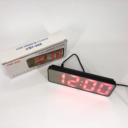 Электронные настольные LED часы от USB VST-898-1 с будильником и термометром, Настольные LED Лед часы