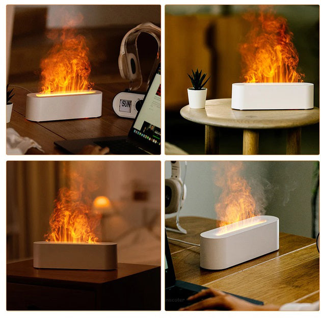Увлажнитель воздуха – арома диффузор Diffuser А3 c пультом, ультразвуковой увлажнитель с эффектом пламени