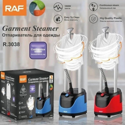 Отпариватель вертикальный для одежды со стойкой RAF R.3038 1800 W. Цвет: синий