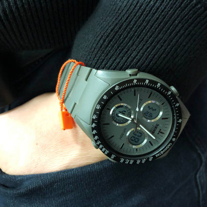 Часы наручные мужские SKMEI 2109GY, армейские часы противоударные, оригинальные мужские часы