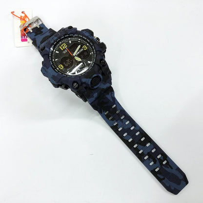 Часы наручные мужские SKMEI 1155BCMBU, армейские часы противоударные, мужские тактические часы