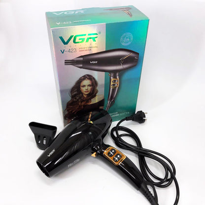 Мощный электрический профессиональный фен для волос VGR V-423 1800-2200W, Женский фен для волос
