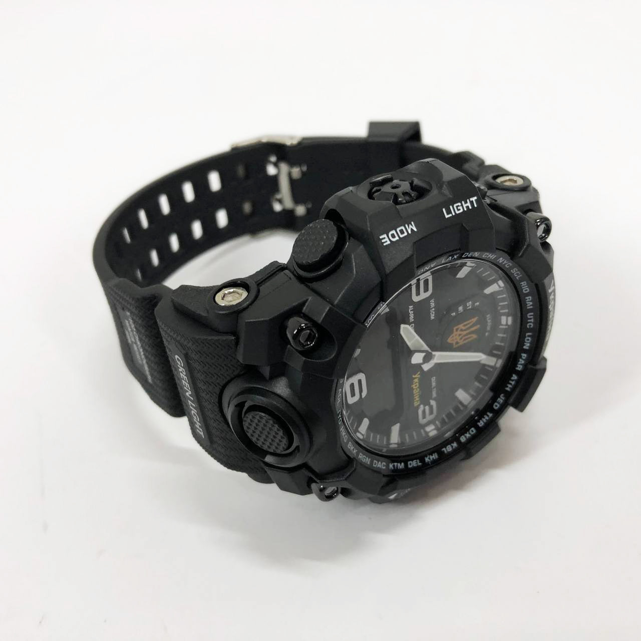 Часы наручные мужские SKMEI 6851/1586BK, Армейские часы противоударные, Водонепроницаемые мужские часы