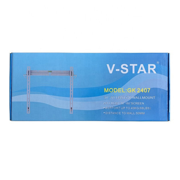 Крепление для телевизора настенное кронштейн 30-80 дюймов V-STAR GK 2407, Крепление для ТВ с регулировкой