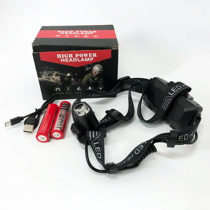 Фонарь налобный аккумуляторный Police 2128-2T6, Портативный светодиодный налобный фонарь