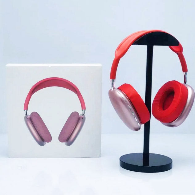 Беспроводные Bluetooth наушники P9 STEREO, Беспроводные bluetooth earphones. Цвет: красный