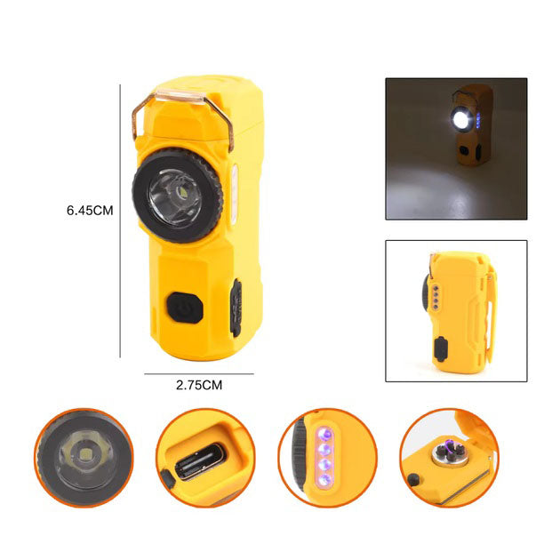 Багатофункціональний армійський ліхтар D50-SMD індикація заряду, запальничка.